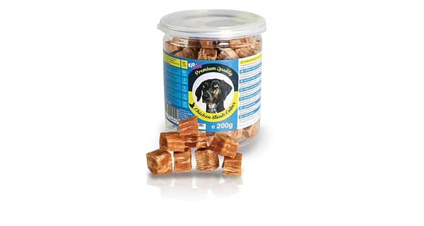 KIDDOG kuřecí masíčko v kostičce - PREMIUM QUALITY 200 g dóza