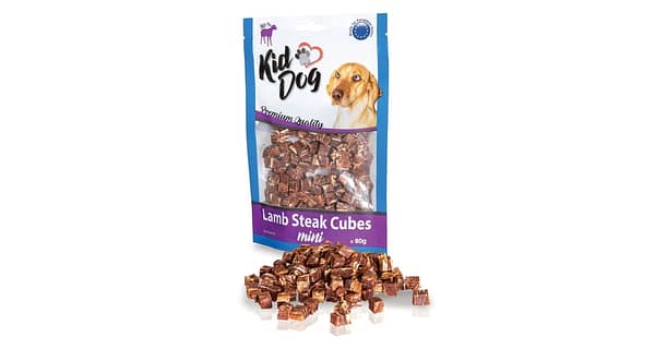 KIDDOG mini kostičky z jehněčího masíčka 80 g