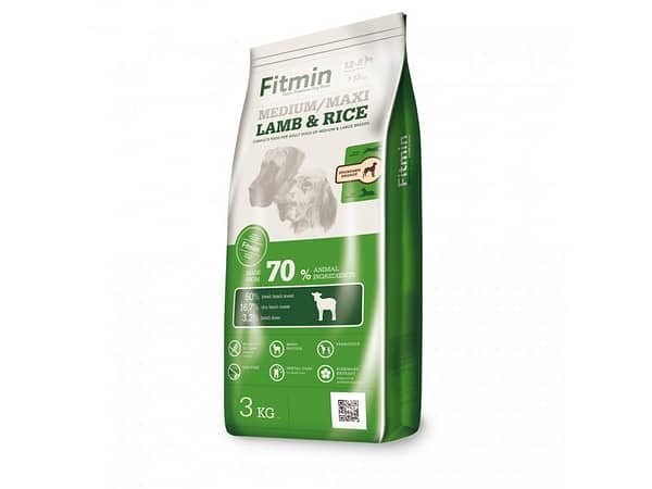 Fitmin Medium Maxi Lamb & Rice kompletní krmivo pro psy 3 kg