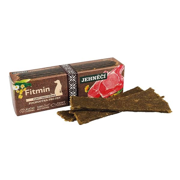 Fitmin Purity Snax Stripes Jehněčí pochoutka pro psy 35 g