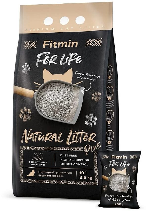 Fitmin For Life Natural Plus stelivo pro kočky 10l/8,6kg